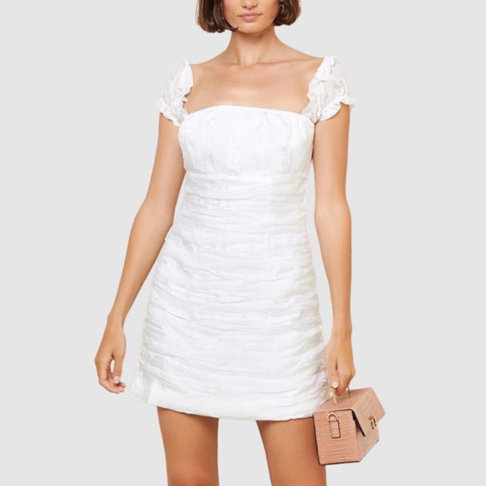 NWT THE EAST ORDER White Mini Dress - M